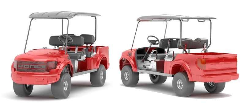 Illustration for article titled Ford Raptor Monster Golf Cart Will Destroy Sand Traps, Scare That Gopher